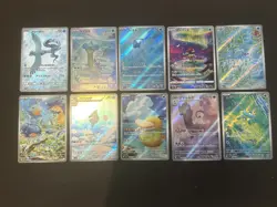 Pokemon Card Japanese Water Type AR Art Rare Mixed Lot 10 Cards LP-NM - Image 2