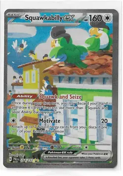 Squawkabilly ex 264/193 Paldea Evolved Special Illustration Rare Pokemon TCG NM - Image 1