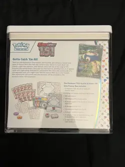 S&V Pokemon 151 ETB - EN SEALED with Case. (See Details) - Image 2