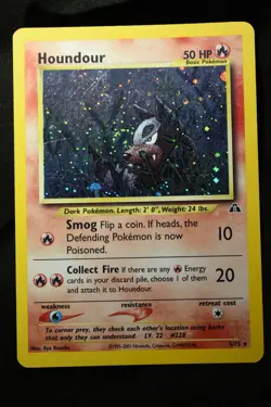 Houndour 5/75 HP Neo Discovery Holo Pokemon TCG - Image 1