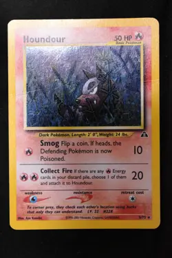 Houndour 5/75 HP Neo Discovery Holo Pokemon TCG - Image 4