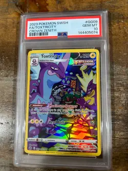 POKEMON 2023 Crown Zenith Full Art TOXTRICITY #GG09 PSA 10 Gem Mint RARE - Image 1