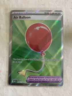 2025 Pokemon Mega Evolution MEG EN Air Balloon Ultra Rare #166/132 - Image 1
