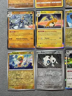 Holo Reverse Holo Pokemon Cards Lot Includes 151 Raichu Machamp, Promos + More - Image 5