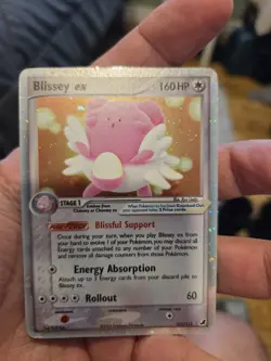Pokemon TCG Blissey EX Unseen Forces Ultra Holo Rare Card 101/115 LP Condition - Image 1