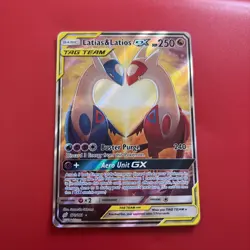 Pokemon TCG Latias & Latios GX TAG TEAM Ultra Rare Full Art Holo Team Up 170/181 - Image 1