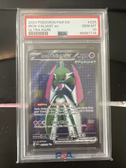 PSA 10 2023 POKEMON JAPANESE SV4M-FUTURE FLASH 080 IRON VALIANT EX SUPER RARE AQ - Image 1