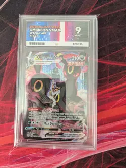 Pokemon Umbreon VMAX Special Art TG23 Brilliant Stars Ace Graded 9 Ace Label - Image 1