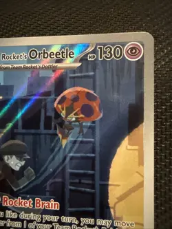 Pokemon Team Rocket's Orbeetle 198/182 Sv10: Destined Rivals Full Art Holo - Image 3