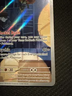 Pokemon Team Rocket's Orbeetle 198/182 Sv10: Destined Rivals Full Art Holo - Image 4