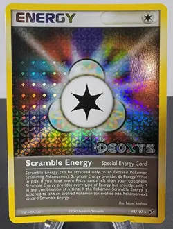 Pokemon ex Deoxys Reverse Holo Scramble Energy 95/107 - Image 1