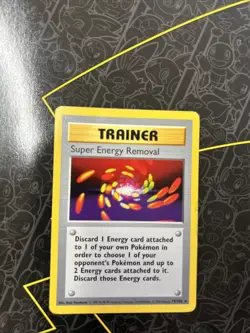 Vintage Pokemon Base Set Super Energy Removal 79/102 Rare Shadowless - Image 1