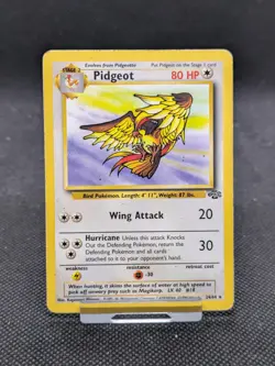 Pidgeot 24/64 Non Holo Jungle Set Rare Pokemon Card WOTC Played - Image 1