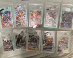 Pokemon TCG Graded Card Lot Japanese Charizard Mewtwo Gengar Raichu Snorlax - Image 2