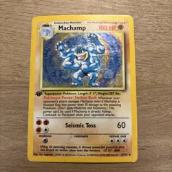 Pokemon TCG Machamp Base Set 8/102 1st Edition Sealed - Image 1