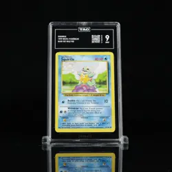1999 Pokemon Base Set Unlimited WOTC #63/102 Squirtle TAG 9 C12622662 Last One - Image 1