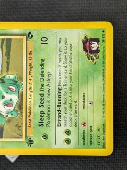 Erika's Bulbasaur 39/132 - Gym Challenge 1st Edition Pokemon TCG NM - Image 5
