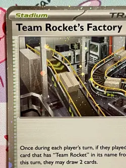 Team Rocket's Factory Holo Pokemon Prize Pack Series 8 Promo Pokemon Card NM/LP - Image 2