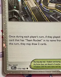 Team Rocket's Factory Holo Pokemon Prize Pack Series 8 Promo Pokemon Card NM/LP - Image 5