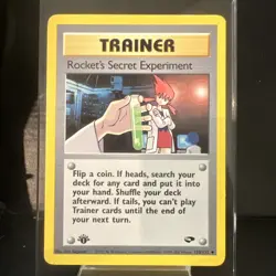 Pokemon TCG 1st Edition Gym Challenge Rocket's Secret Experiment 120/132 NM - Image 1