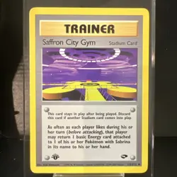 Pokemon TCG Saffron City Gym 1st Edition Gym Challenge 122/132 - Image 1