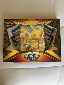 Pokemon TCG Shining Fates Pikachu V Collection Box Factory Sealed Brand New - Image 1