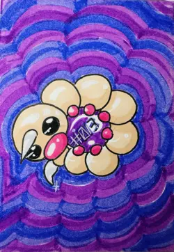Favorite Pokemon Mini-Lot: Weedle Common TCG Tattoo Flipz and Original Art - Image 2