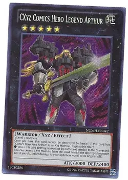 1 x CXyz Comics Hero Legend Arthur - NUMH-EN042 - Secret Rare - Unlimited Near M - Image 1