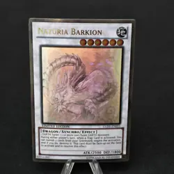 Yugioh Naturia Barkion GLD5-EN033 Ghost Gold Rare Limited Edition VLP - Image 1