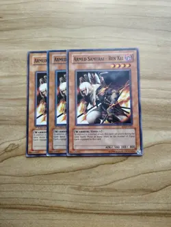Yu-Gi-Oh! - Armed Samurai - Ben Kei 3X - Complete Playset Of Commons - Image 1