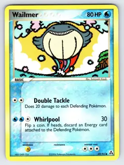 Wailmer 69/92 2006 EX Legend Maker Pokemon Card TCG Nintendo Common - Lp - Image 1