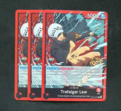 One Piece Trafalgar Law Common Leader OP14 (x3) The Azure Sea's Seven Warlords - Image 1