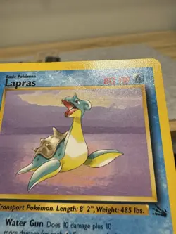 Pokemon Card TCG 1st Edition Lapras Fossil 25/62 Non Holo Rare WOTC Vintage HP - Image 2