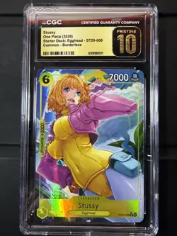 22026 One Piece Stussy Starter Deck Egghead Borderless #ST29-006 CGC 10 Pristine - Image 1