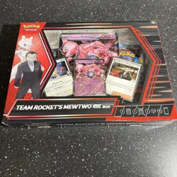 Pokemon Cards SEALED Team Rockets Mewtwo Ex Box Destined Rivals 4 Booster Packs - Image 1