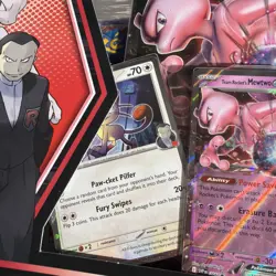 Pokemon Cards SEALED Team Rockets Mewtwo Ex Box Destined Rivals 4 Booster Packs - Image 5