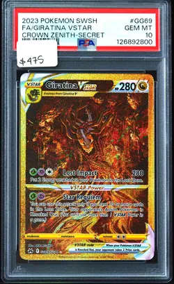 Giratina VSTAR #GG69/GG70 Crown Zenith PSA 10 Pokemon Card - Image 1