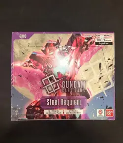 Gundam Card Game GD03 Steel Requiem Booster Box Display - New & Factory Sealed - Image 1