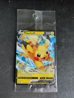 BRAND NEW SEALED Pokemon TCG Pikachu V 377/S-P PROMO Indonesia Pokemon Card - Image 1