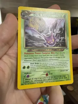 Dark Crobat 2/105 - Pokemon TCG Neo Destiny Holo Rare Card WOTC LP - Image 3