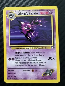 Pokemon TCG Sabrina's Haunter Gym Heroes 58/132 Uncommon Card - Image 1