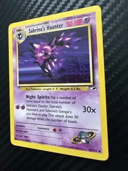 Pokemon TCG Sabrina's Haunter Gym Heroes 58/132 Uncommon Card - Image 3