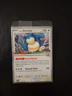 Pokemon TCG Scarlet & Violet Promo Hops Snorlax Card 117/159 GameStop Stamped - Image 1