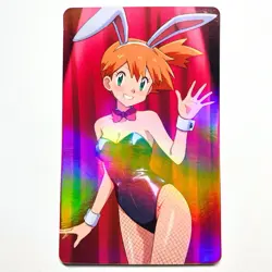 Pokemon Trainer Misty Sexy Doujin Waifu Girl Anime Art Goddess Card - Image 1