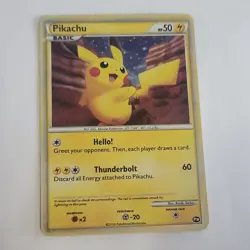 Pokemon TCG Pikachu PW World Collection English 2010 Holo Promo Card #1 MP - Image 1