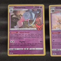 Pokemon TCG Hatterene & Gengar Psychic Card Lot 3 Cards 2021 2022 English - Image 2