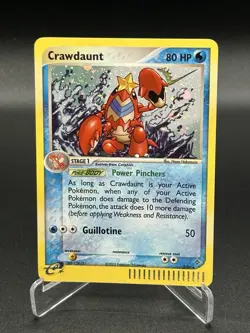 Crawdaunt 3/97 Holographic Rare Holo EX Dragon Pokemon Card TCG NM - Image 1
