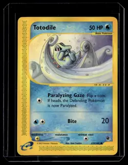 Totodile (135) 135/165 Expedition Pokemon Card WoTC E-Reader - Image 1