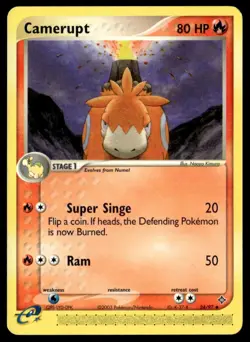 Camerupt 24/97 Dragon Uncommon English Pokemon Card - Image 1