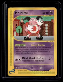 Mr. Mime 095a/147 Aquapolis Common English Pokemon Card - Image 1